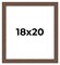 18x20 Wide Barnwood Picture Frame with UV-Resistant Acrylic & Acid Free Backing, Available in 6 Paint Finishes - Grey, Brown, White, and Black